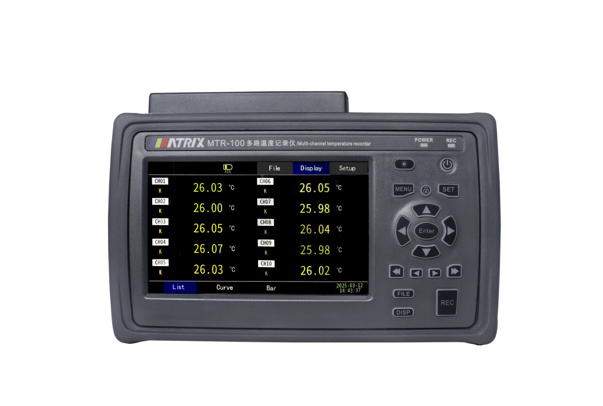 MTR-100 Series Multi-Channel Temperature Recorder